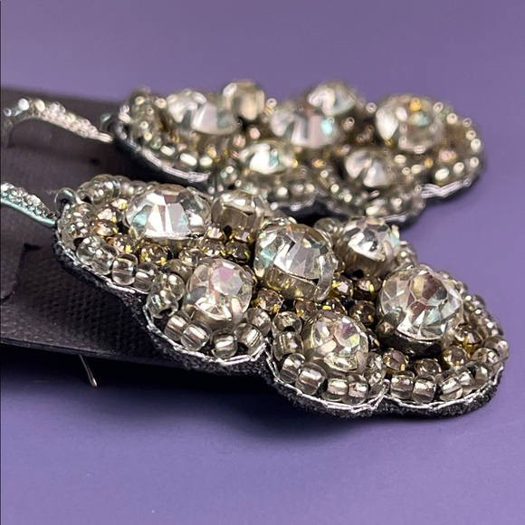 White House Black Market Crystal Cluster Earrings - Picture 6 of 8